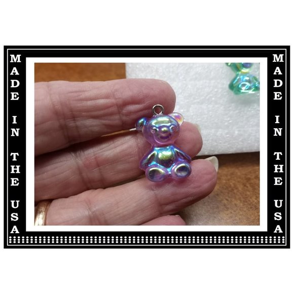 5/$20 Gummie Bear Dangle Candy Interchangeable Charm Earrings-5 Pairs in Set - Picture 3 of 7